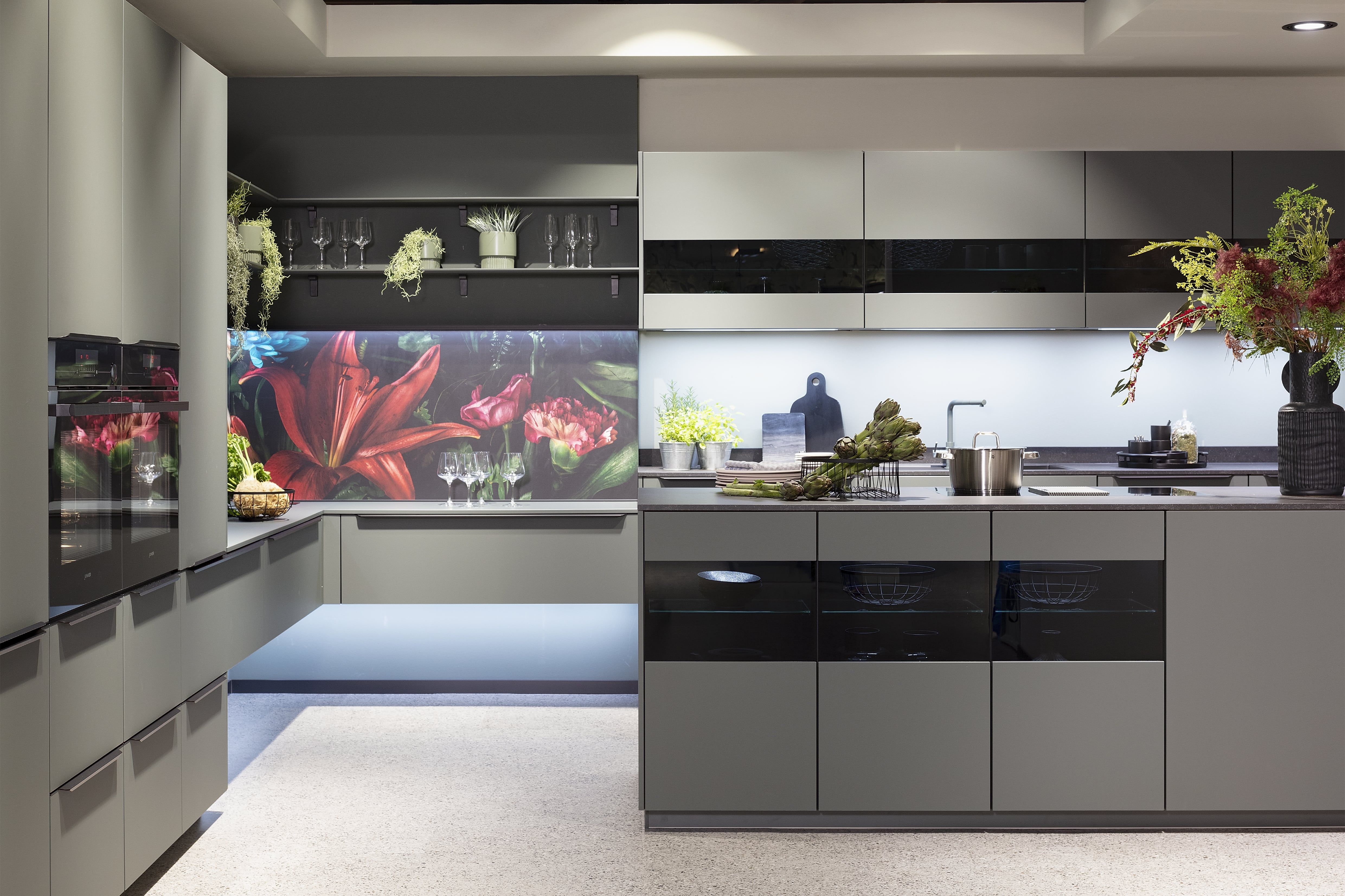 Nobilia-Küche Iconic Flowers