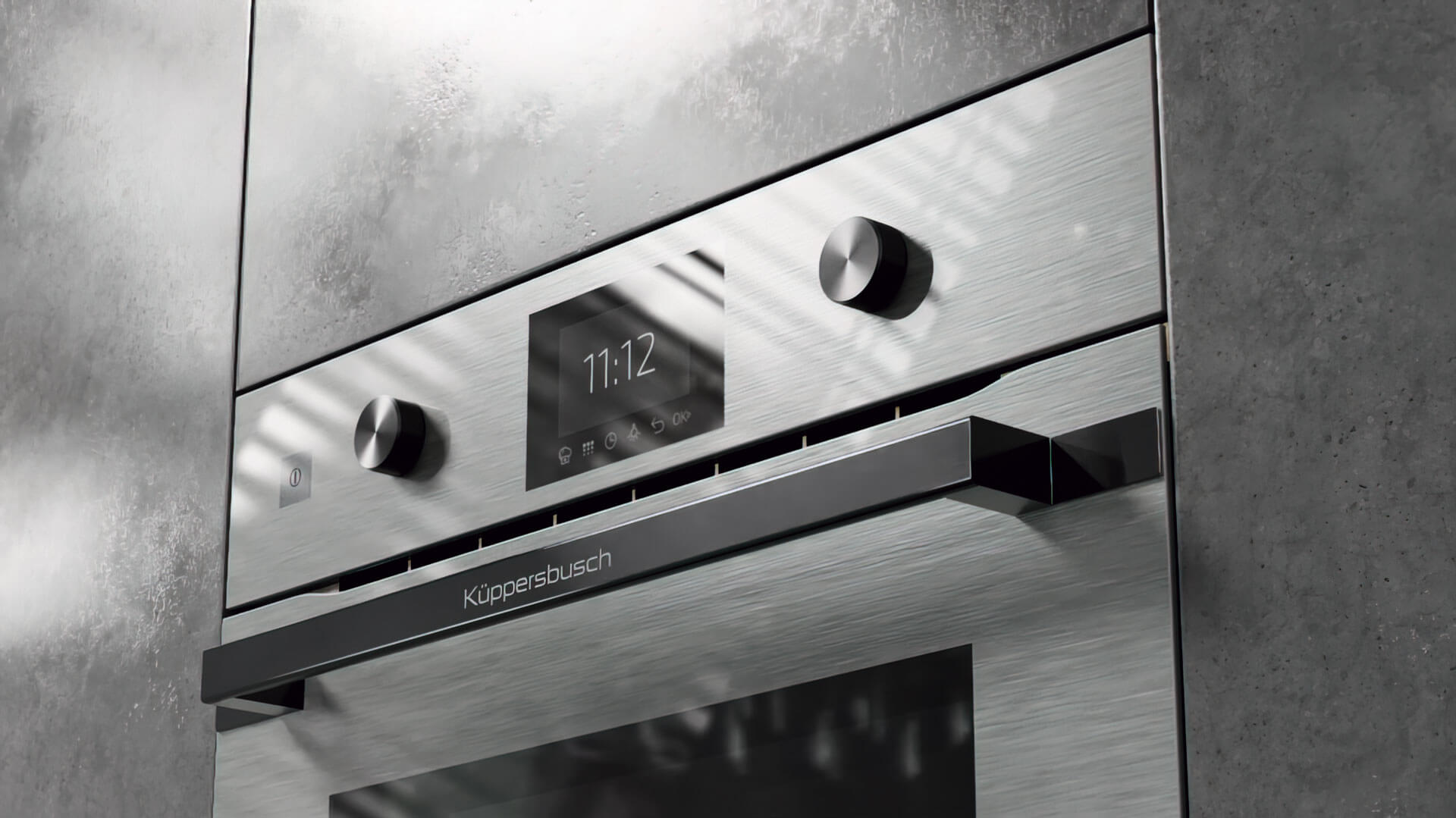 Küppersbusch Einbauofen Graphite Line Nahaufnahme